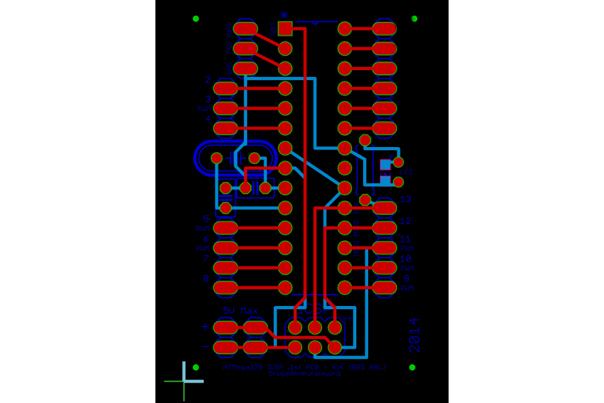ATMEGA328 (ICSP) - Very simple Arduino from antoinekik on Tindie