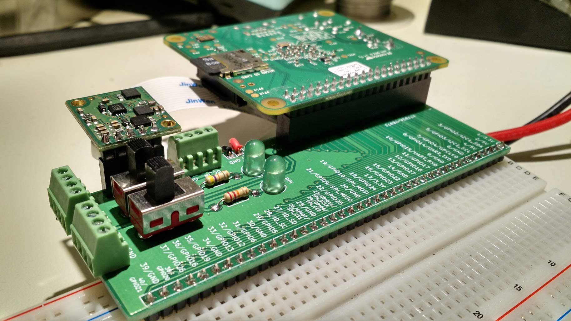 Raspberry Pi (40 pin) Breadboard Adapter from bogasaur on Tindie